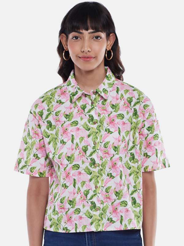 Honey By Pantaloons Pink Printed Regular Fit Shirt - Buy Honey By Pantaloons  Pink Printed Regular Fit Shirt online in India