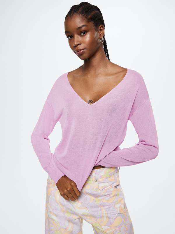 Mango v neck online sweater