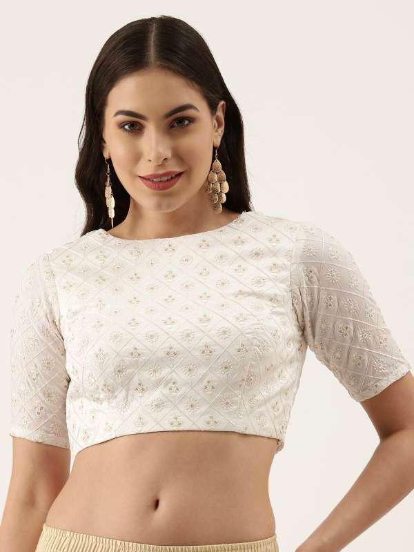 Sequin white blouse store