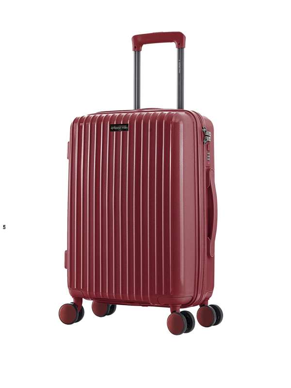 Emblem Luggage Sigma 55cm Maroon Trolley Bag Buy Emblem Luggage