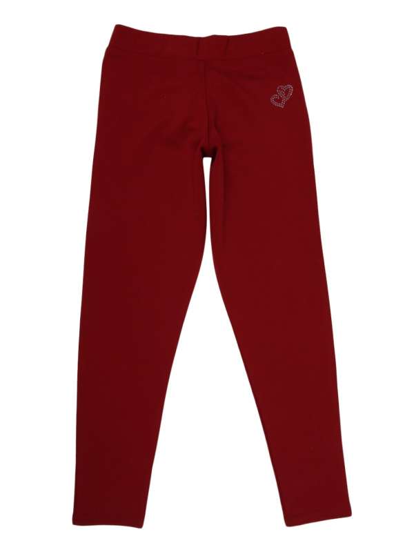 Kobby Maroon Jegging Price in India - Buy Kobby Maroon Jegging online at