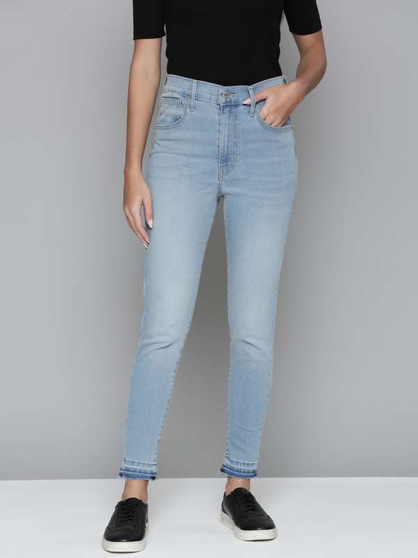 Levis Blue Skinny Fit High Rise Clean Look Jeans - Buy Levis Blue Skinny  Fit High Rise Clean Look Jeans online in India