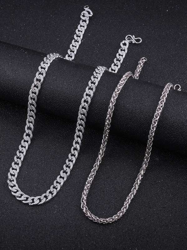 Men Silver Chain - Get Upto 40% on 