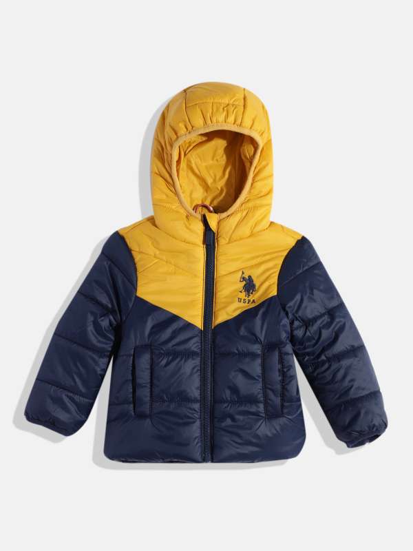 U.s Polo Assn Kids Yellow Winter Jacket Buy U.s Polo Assn Kids Yellow Winter Jacket online in India