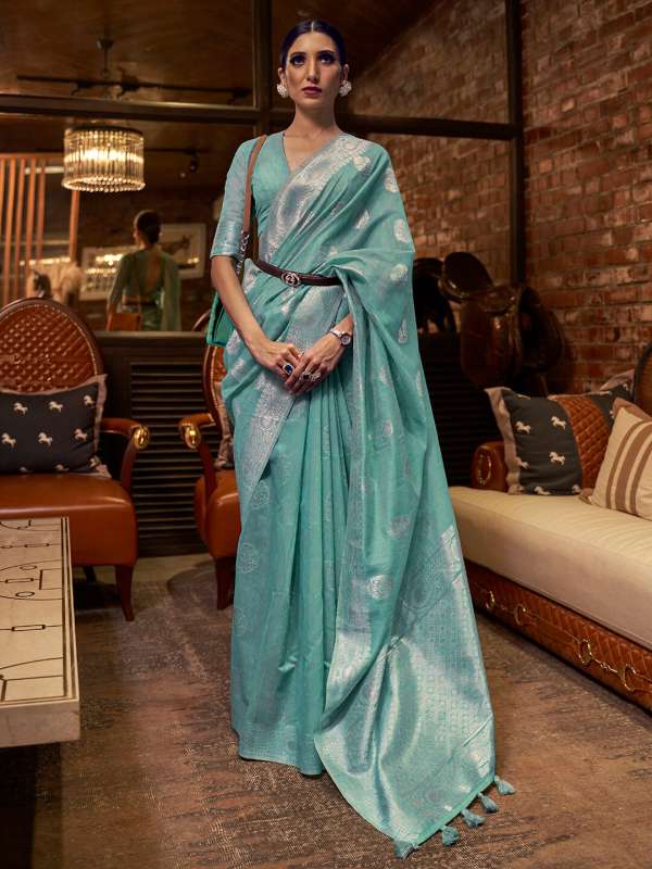 Buy Linen Sarees Online in India Myntra