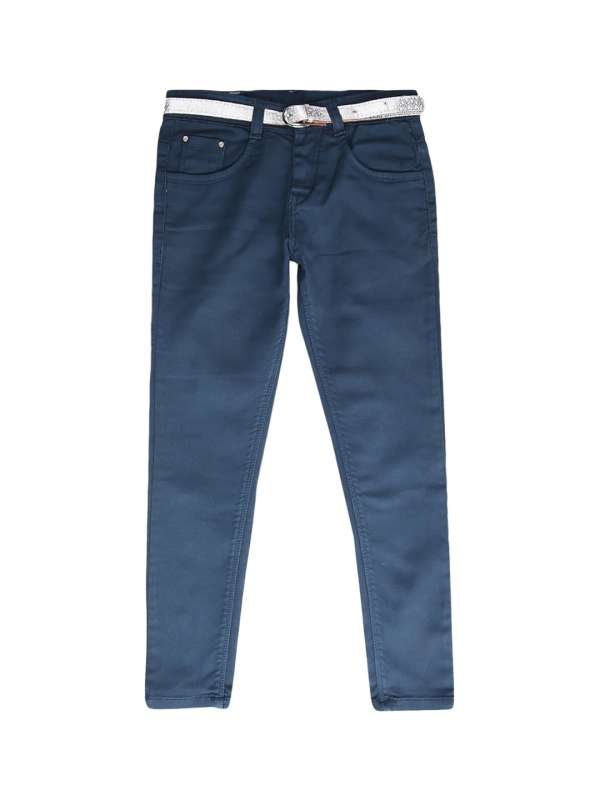 Buy Splash Women Navy Blue Regular Fit Solid Trousers - Trousers for Women  2303829