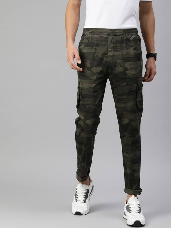 Buy Olive Trousers  Pants for Men by iVOC Online  Ajiocom