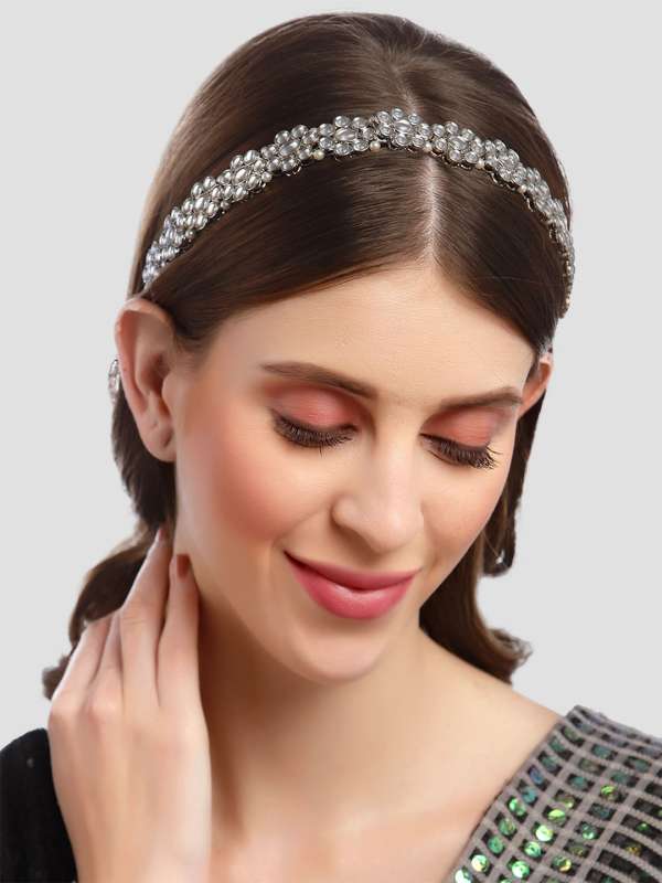 Silver hairband outlet