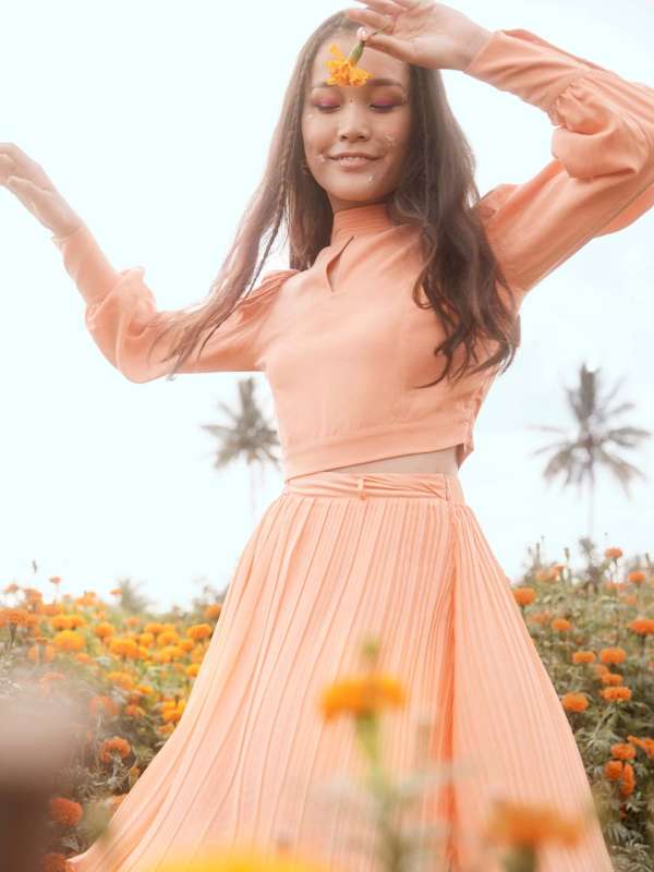 Orange skirts and dresses store