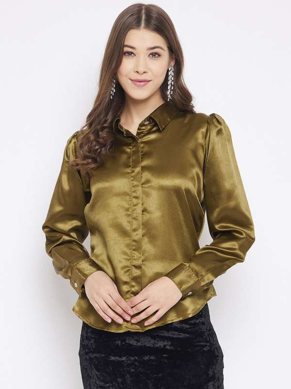 Satin Women Shirt - Buy Satin Women