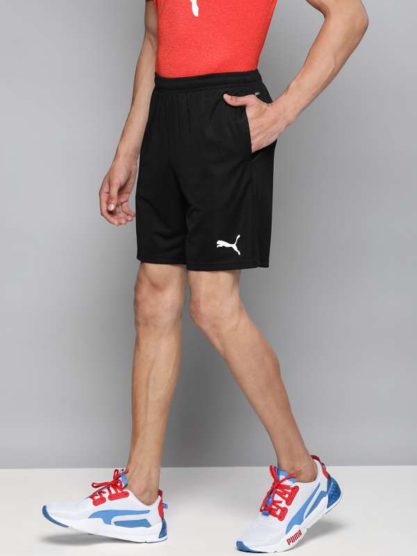 Mens black top football shorts