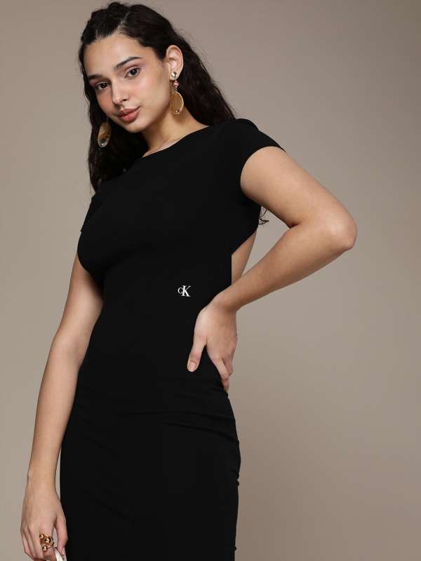 Backless dresses clearance myntra