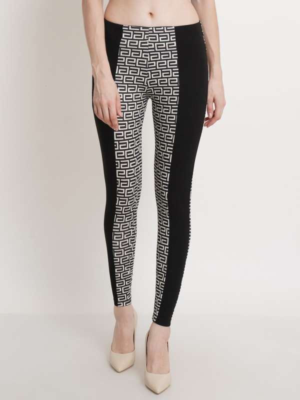 Printed jeggings on sale myntra