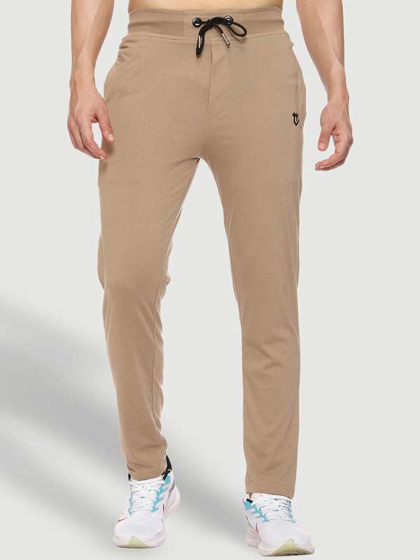 Beige Men Tracker Track Pants - Buy 