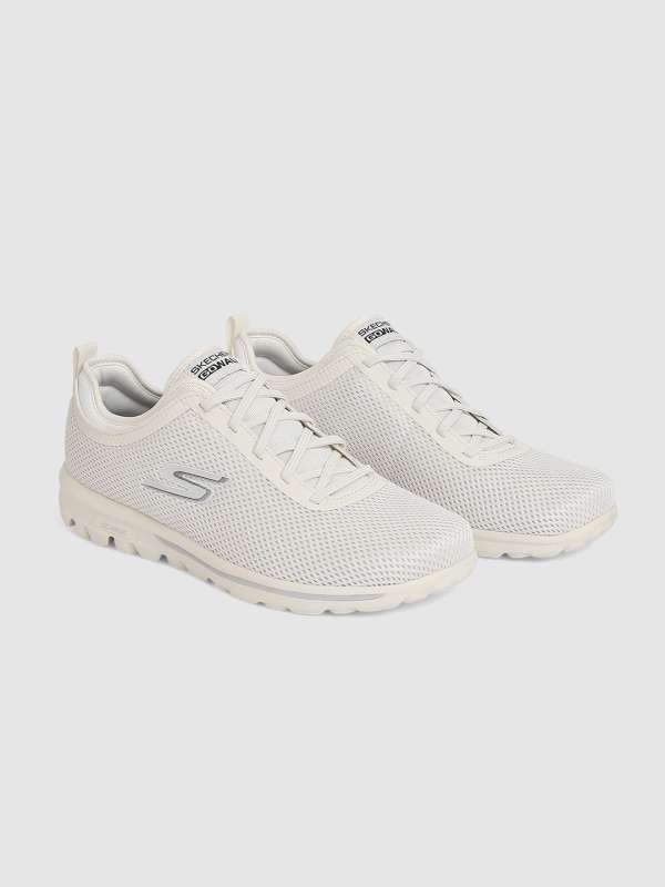 Skechers white cheap walking shoes