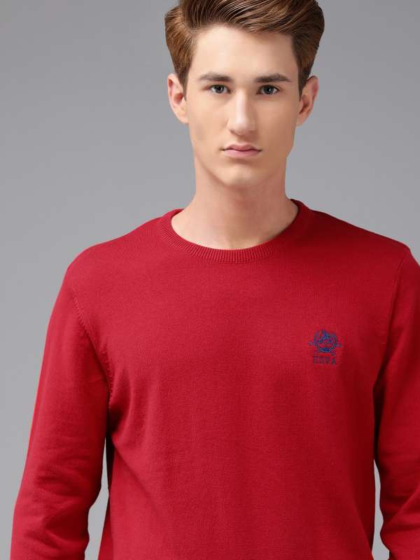 Red online polo sweaters