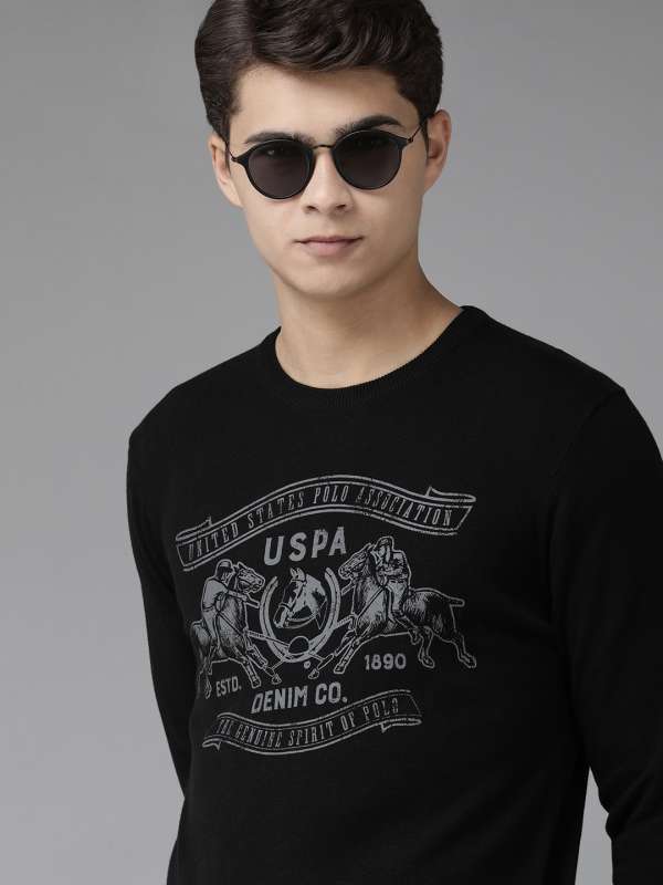 Black winter sweaters discount