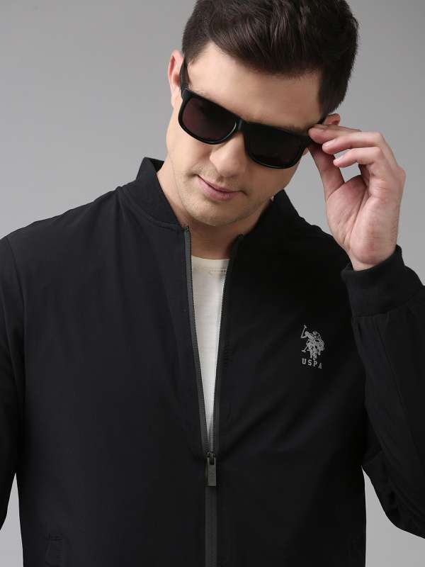 Men Black Polo Jackets - Buy Men Black Polo Jackets online in India