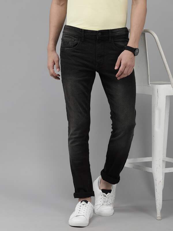 Department 5 Denim Mid-rise Slim-fit Jeans in Black for Men Mens Clothing Jeans Slim jeans 