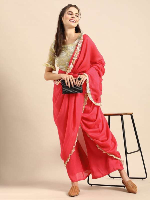 Palazzo Saree Buy Palazzo Saree online in India