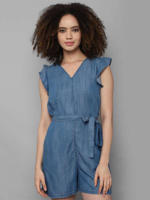 Buy chimikeey Womens Ripped Jeans Distressed Long Denim Jumpsuit Strap Slim  Fit Overalls Romper at Amazonin
