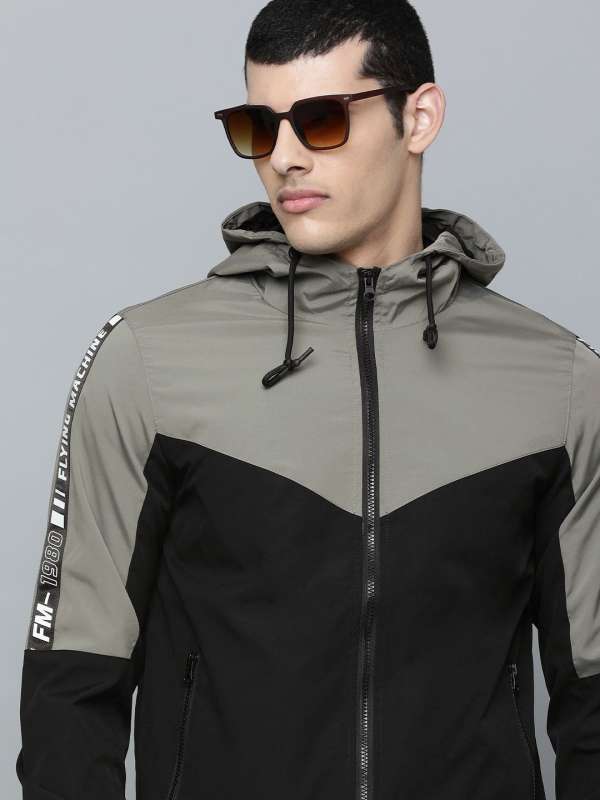 Flying machine cheap charcoal grey jacket