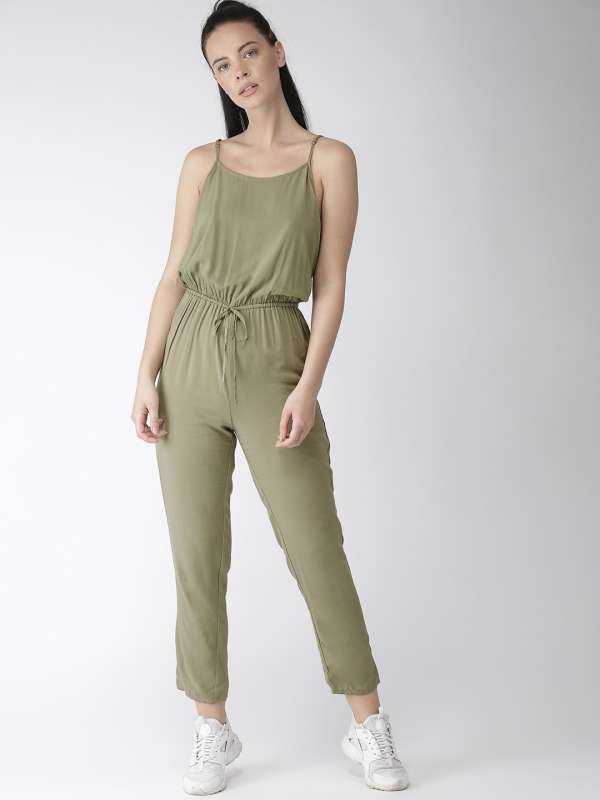 forever 21 olive jumpsuit