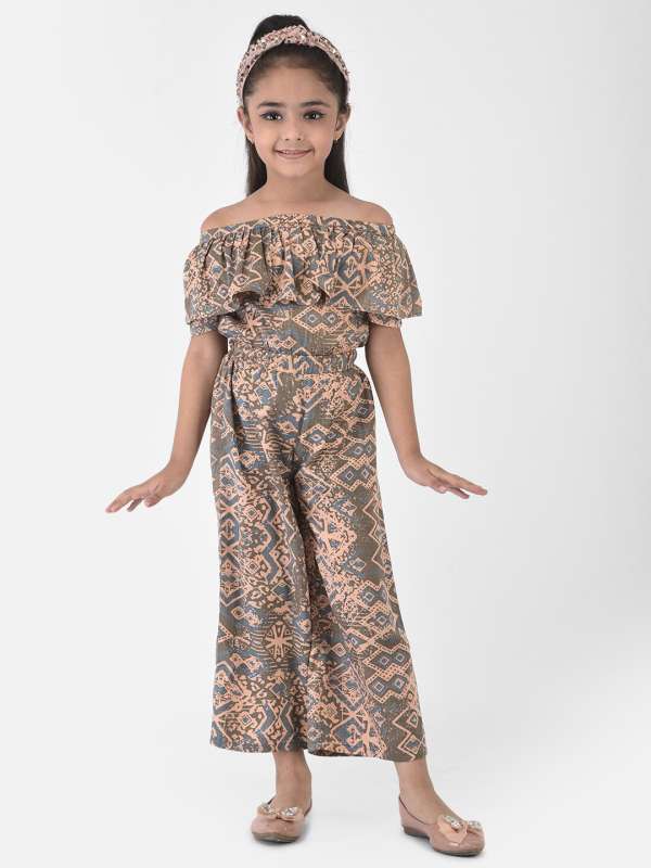 Coral Pink Culottes Jumpsuit for Girls  SeasonsChennai