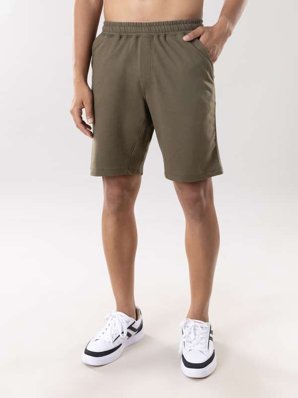 Mens cotton shorts with zip pockets hot sale