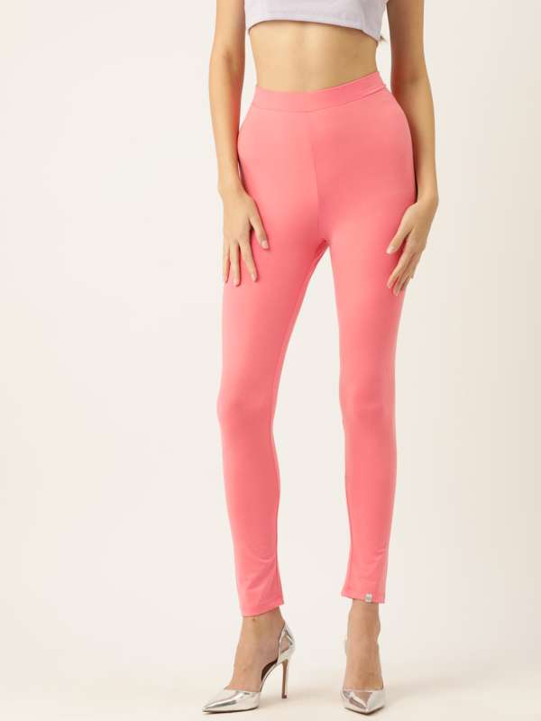 Buy Forever 21 women textured pull on high rise leggings grey Online