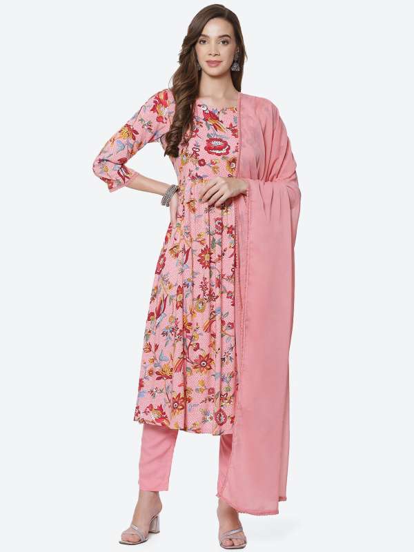 Pink Women Salwar Suit Biba Buy Pink Women Salwar Suit Biba