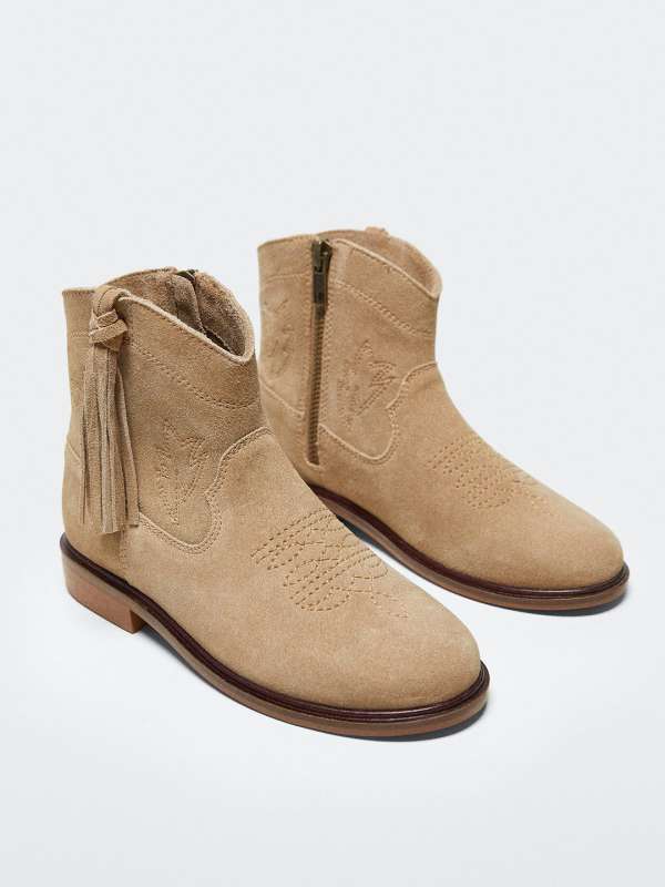 Mango Beige Boots Buy Mango Beige Boots online in India