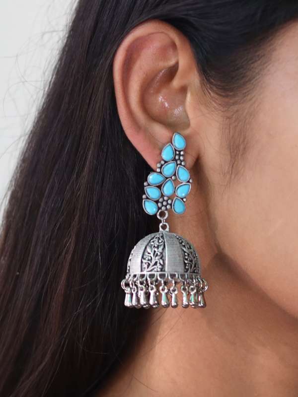 Metal shop jhumkas online