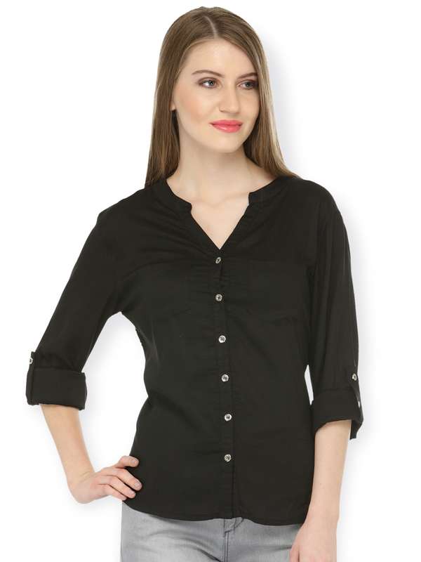 Buy Women Collarless Shirts online in India
