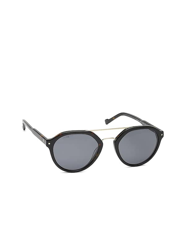 Titan Black Round Polarized Sunglasses for Men-mncb.edu.vn