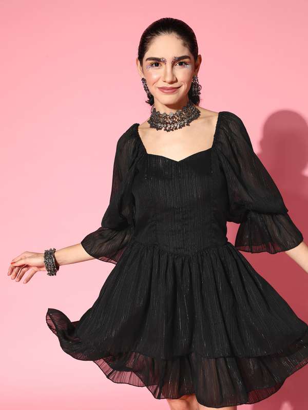 Knot Black Dresses Buy Knot Black Dresses online in India