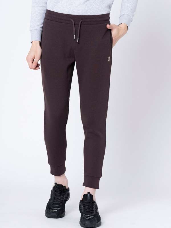 Red sales tape joggers