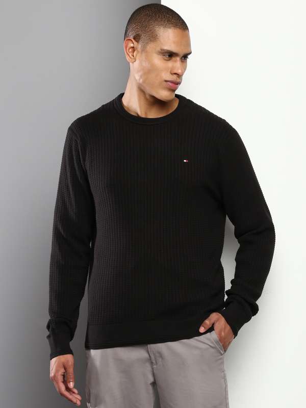 Black sweater shop tommy hilfiger