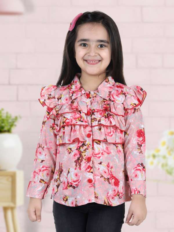 Floral ruffle top new arrivals