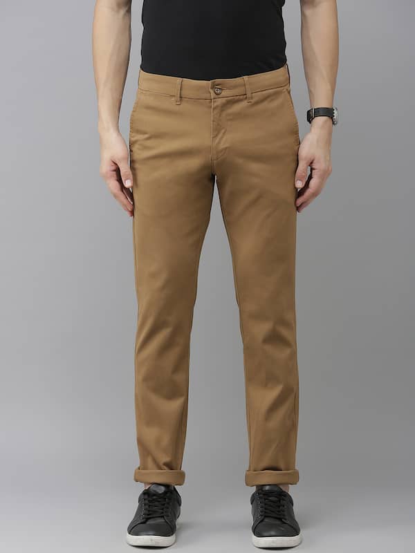 Austin Trim Fit Textured Casual Trousers  US Polo Assn India