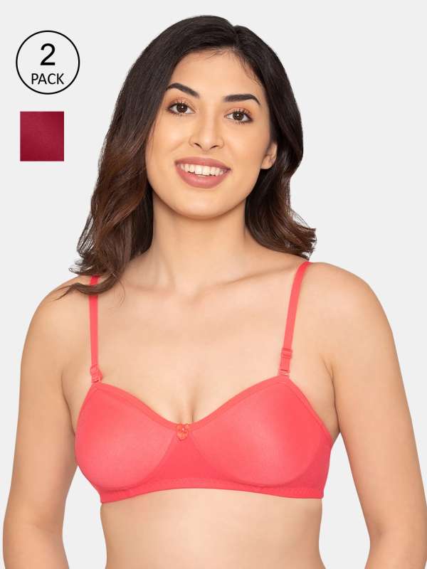 Maroon Women Full Coverage Non Padded Bra - Buy Maroon Women Full Coverage  Non Padded Bra Online at Best Prices in India
