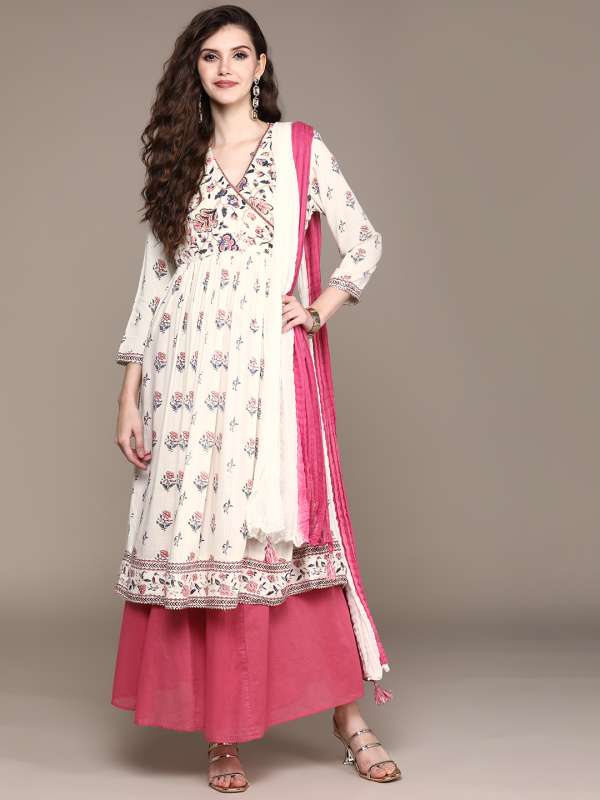Sangria white shop anarkali