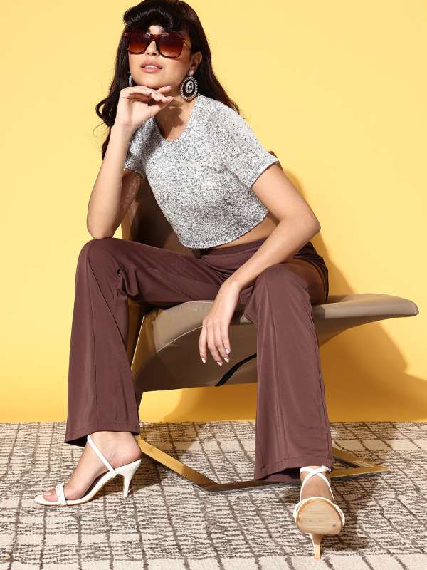 Buy Silver Tops for Women Online in India Myntra