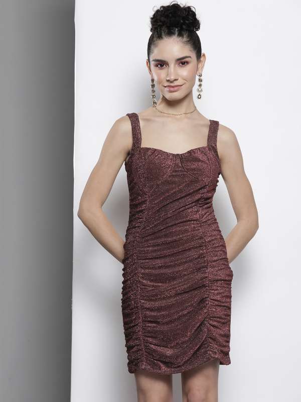 Pink Nude Women Bodycon Dresses Buy Pink Nude Women Bodycon