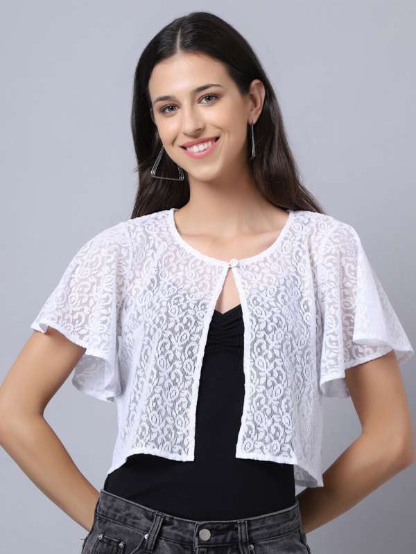 White shrug short cheap