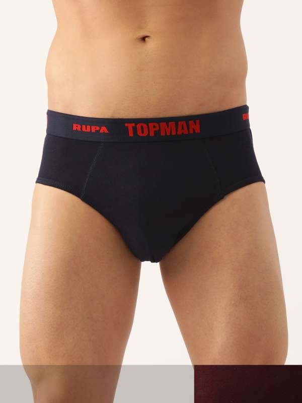Buy Rupa Striped Briefs - White ,Pack Of 9 Online at Low Prices in