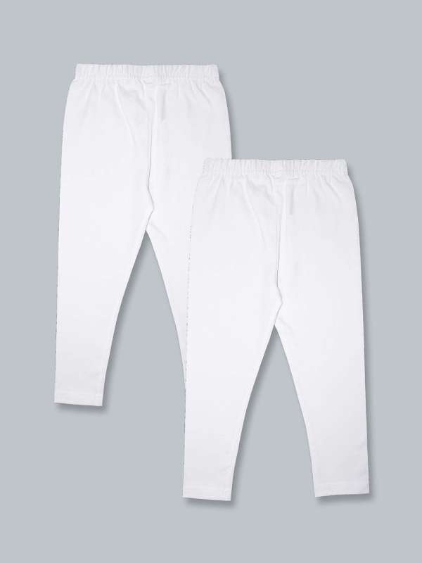 Buy Fabindia Kids White Solid Leggings for Girls Clothing Online @ Tata CLiQ