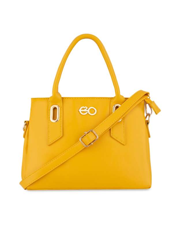 E2o Fashion Yellow Satchel Bag Buy E2o Fashion Yellow Satchel Bag online in India