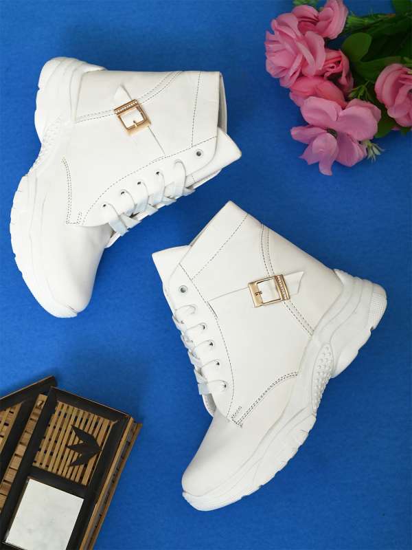 Ladies best sale boots white