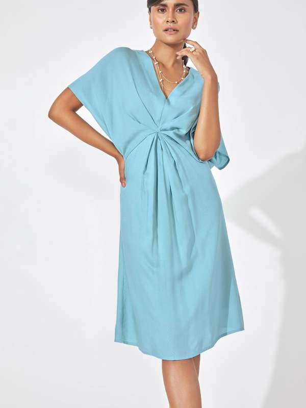 Aqua Blue Casual Dress 4803975 Buy Aqua Blue Casual Dress 4803975 online in India